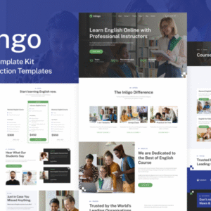 Inlingo – Professional English Course Elementor Template Kit
