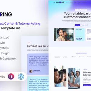 Ringring – Call Center and Telemarketing Elementor Pro Template Kit