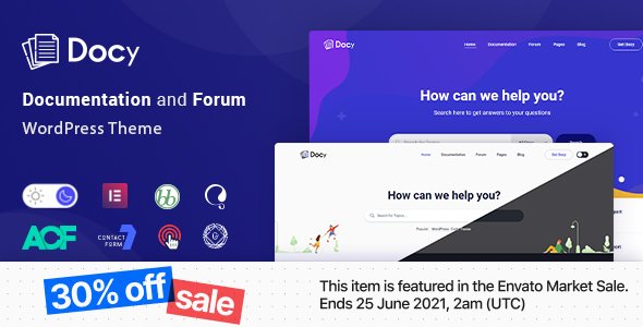 Docy – Documentation and Knowledge base WordPress Theme with Helpdesk Forum - Image 3
