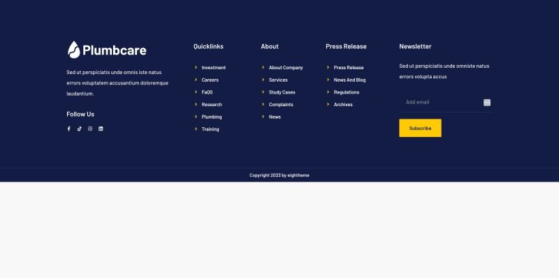 PlumbCare – Plumbing Service Elementor Template Kit - Image 5