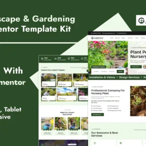 Gardio – Nursery and Gardening Elementor Template Kit