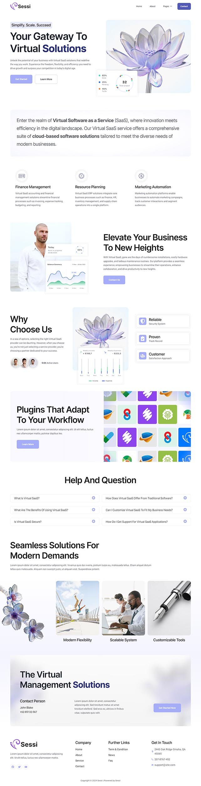 Sessi – Saas and Virtual Agency Elementor Template Kit - Image 6