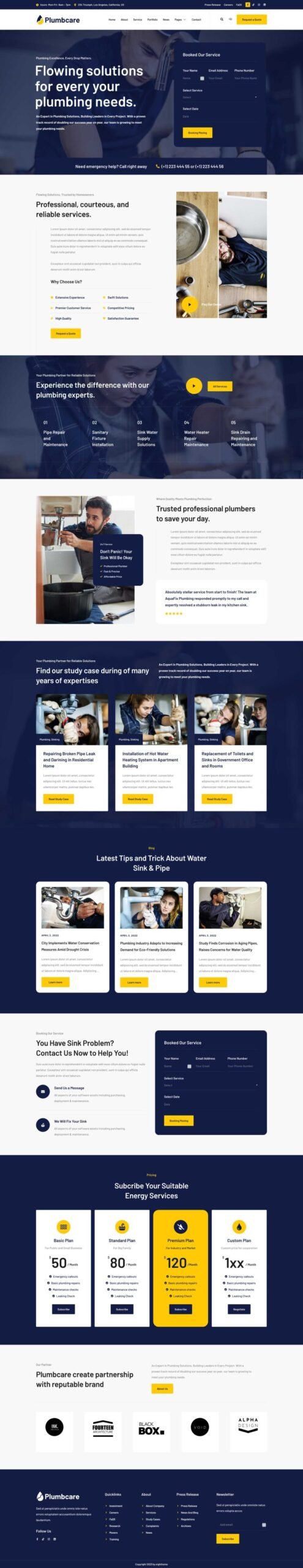 PlumbCare – Plumbing Service Elementor Template Kit - Image 7