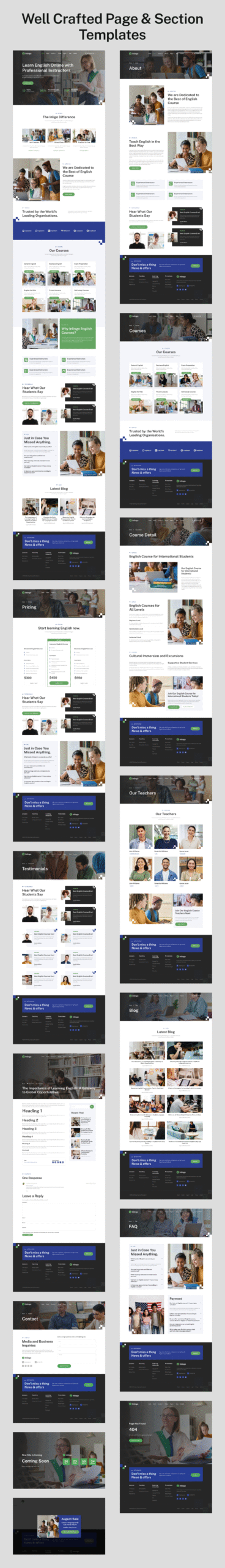 Inlingo – Professional English Course Elementor Template Kit - Image 4