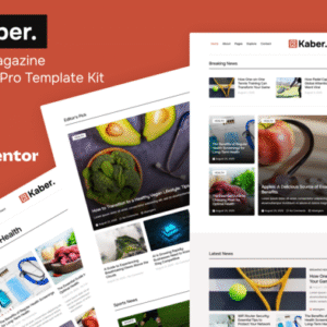 Kaber – News and Magazine Elementor Pro Template Kit