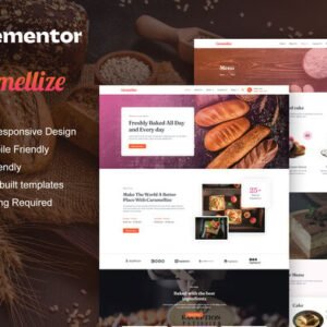 Caramellize – Bakery and Pastry Elementor Pro Template Kit