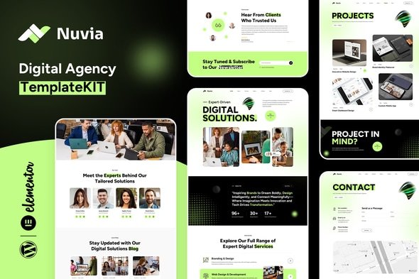 Nuvia – Digital Agency Elementor Template Kit