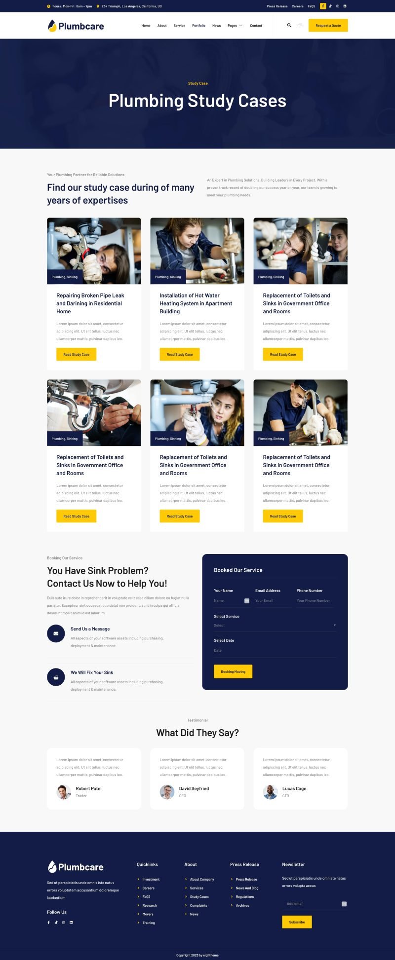 PlumbCare – Plumbing Service Elementor Template Kit - Image 9