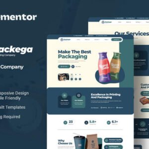Packega – Packaging Company Elementor Template Kit