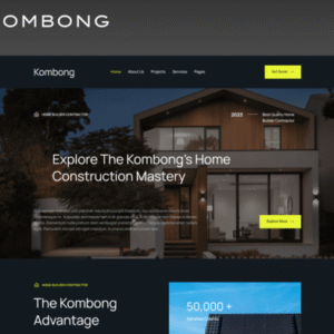 The Kombong – Modern Real Estate Agent Elementor Template Kit