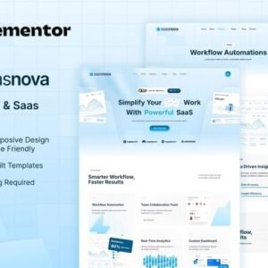 SaaSNova – Software and Saas Elementor Template Kit