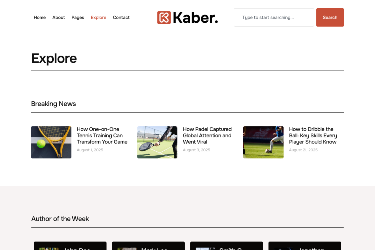Kaber – News and Magazine Elementor Pro Template Kit - Image 4