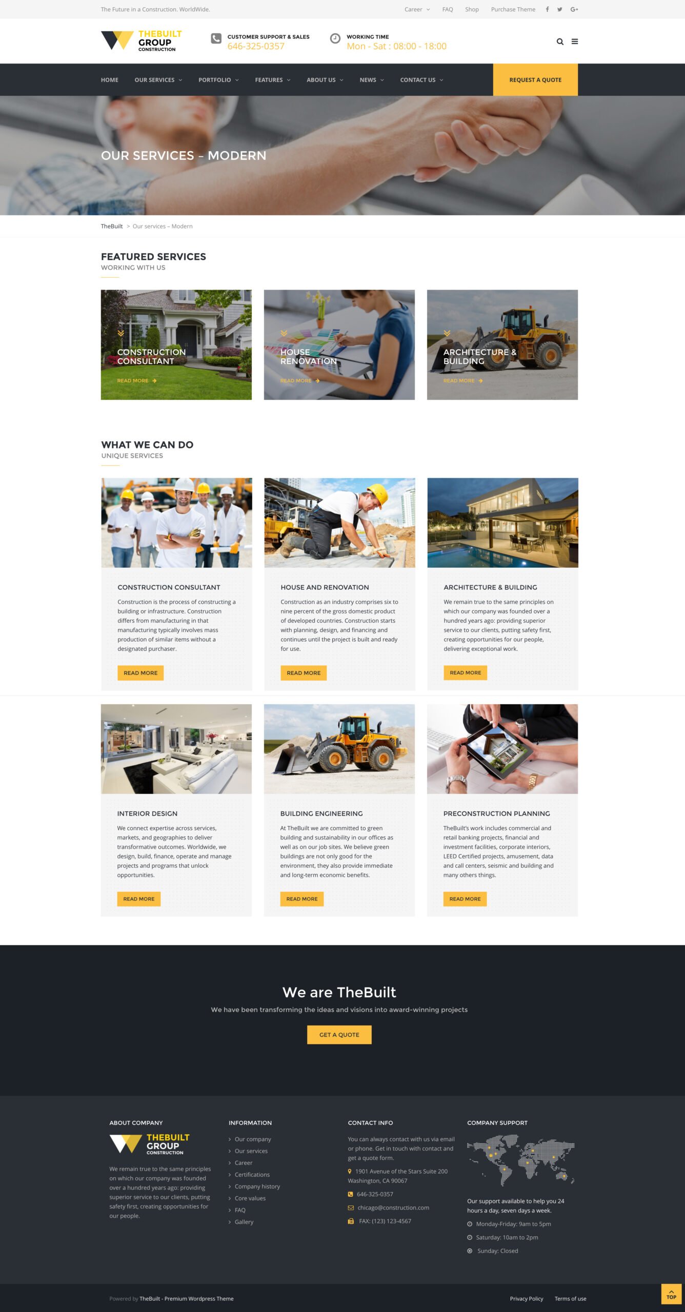 TheBuilt – Construction and Architecture WordPress theme - Image 4