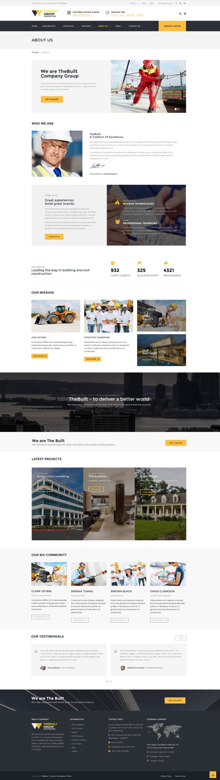 TheBuilt – Construction and Architecture WordPress theme - Image 2