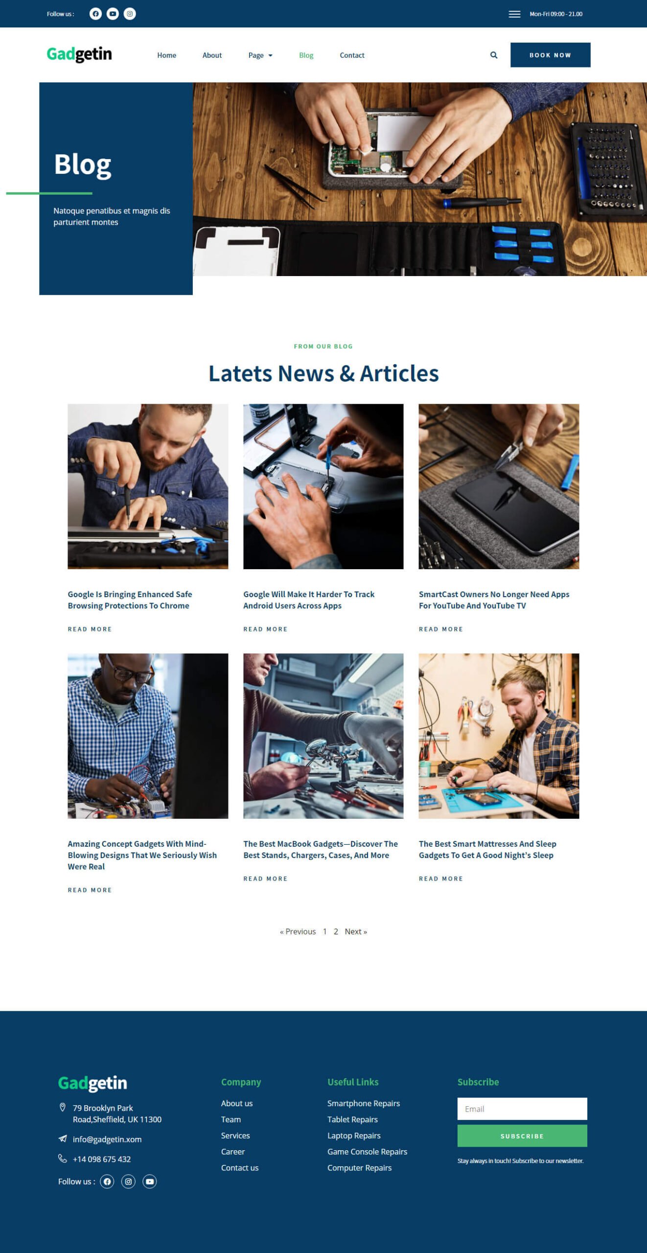 Gadgetin – Smartphone and Computer Repair Elementor Template Kit - Image 3