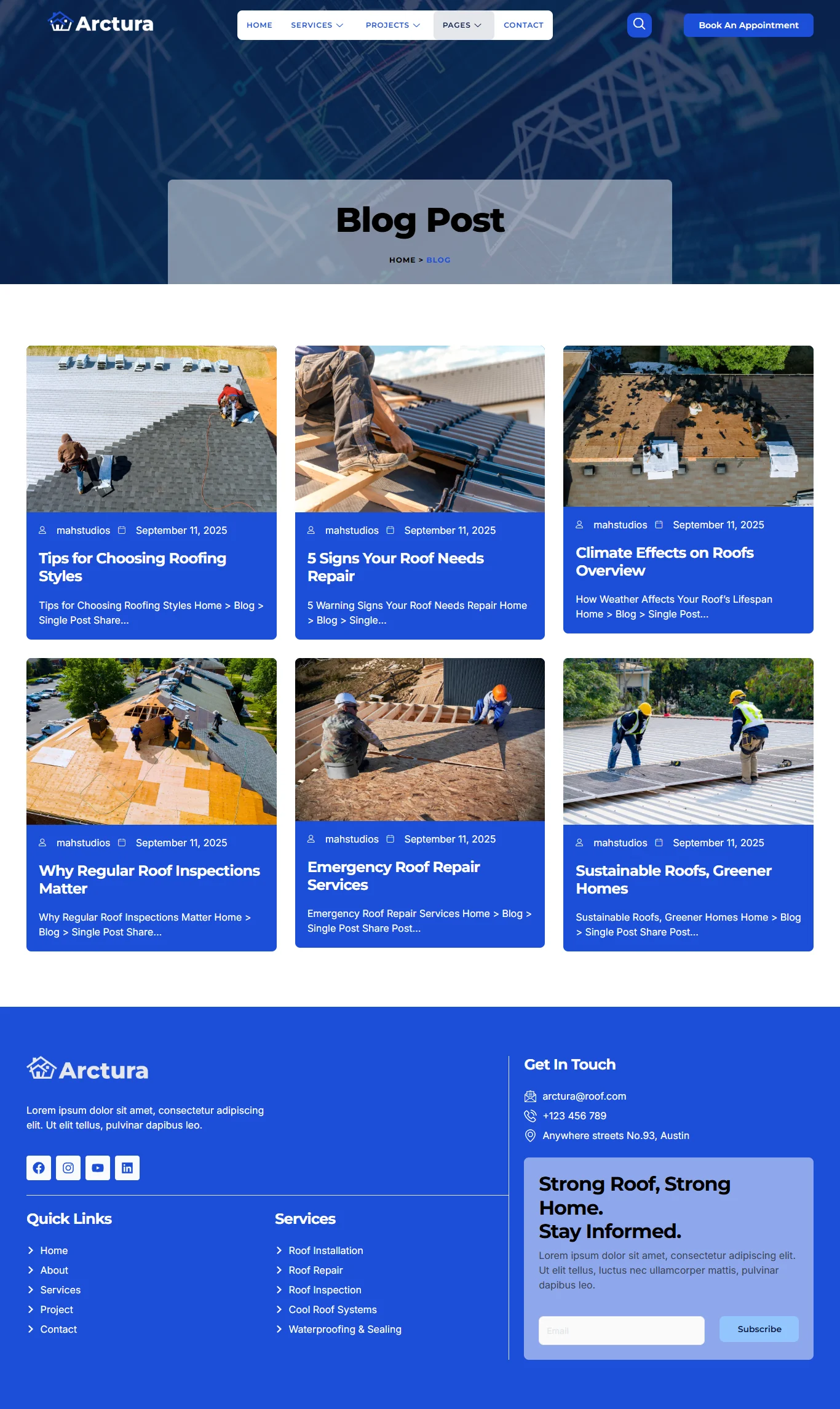 Arctura – Roofing Services Elementor Template Kit - Image 4