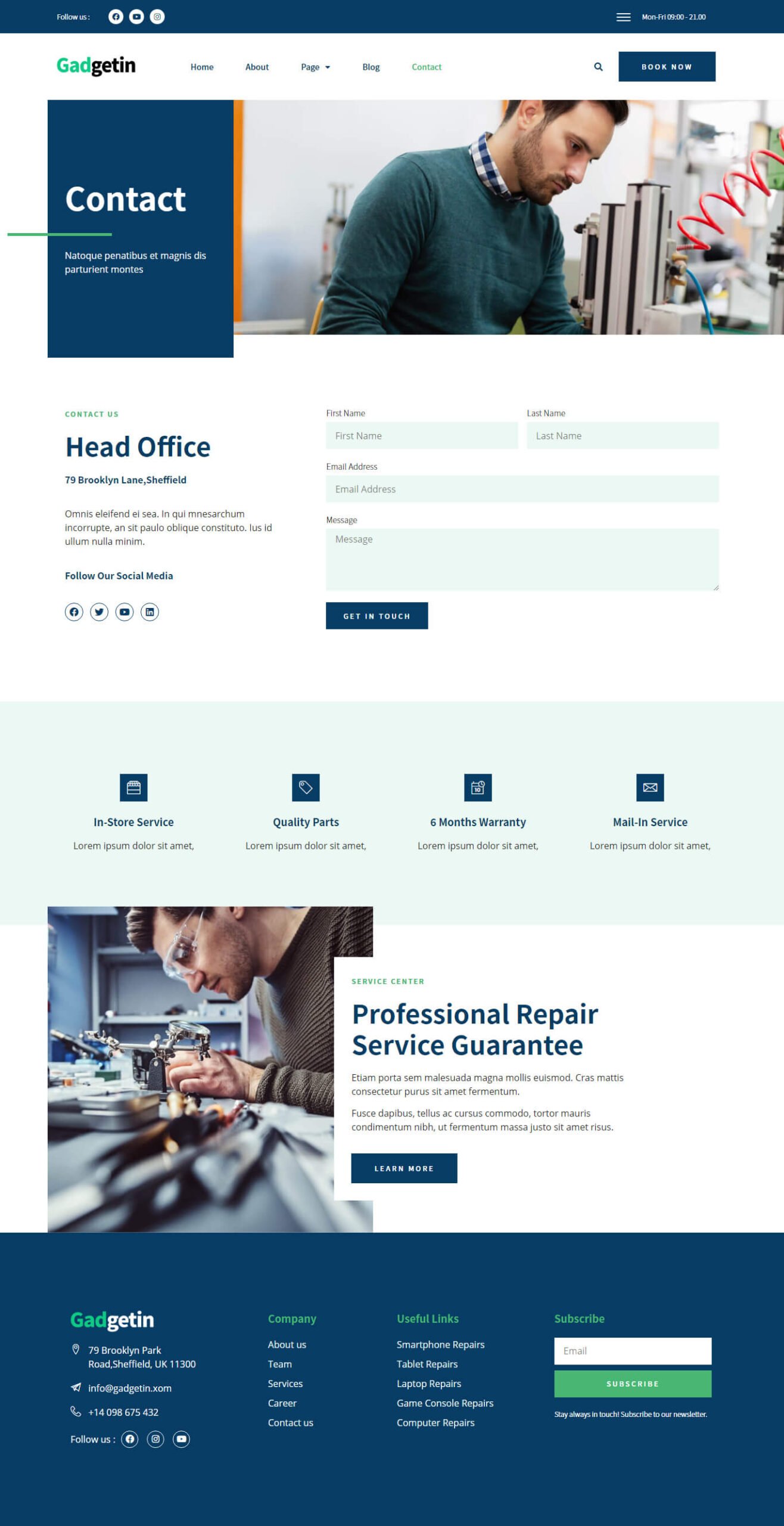 Gadgetin – Smartphone and Computer Repair Elementor Template Kit - Image 5