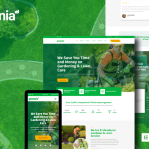 Greenia – Landscape and Gardening Elementor Template Kit