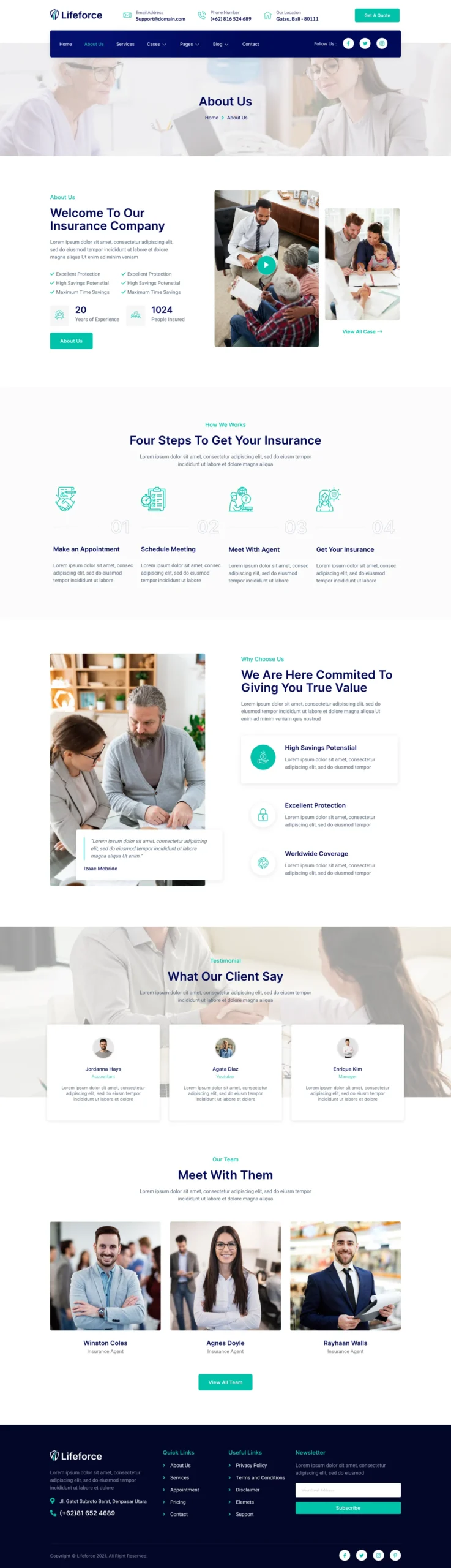 Lifeforce – Insurance Agency Elementor Template Kit - Image 5
