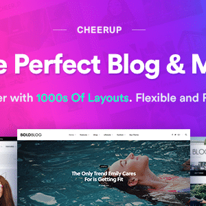 CheerUp Food Blog & Magazine Theme