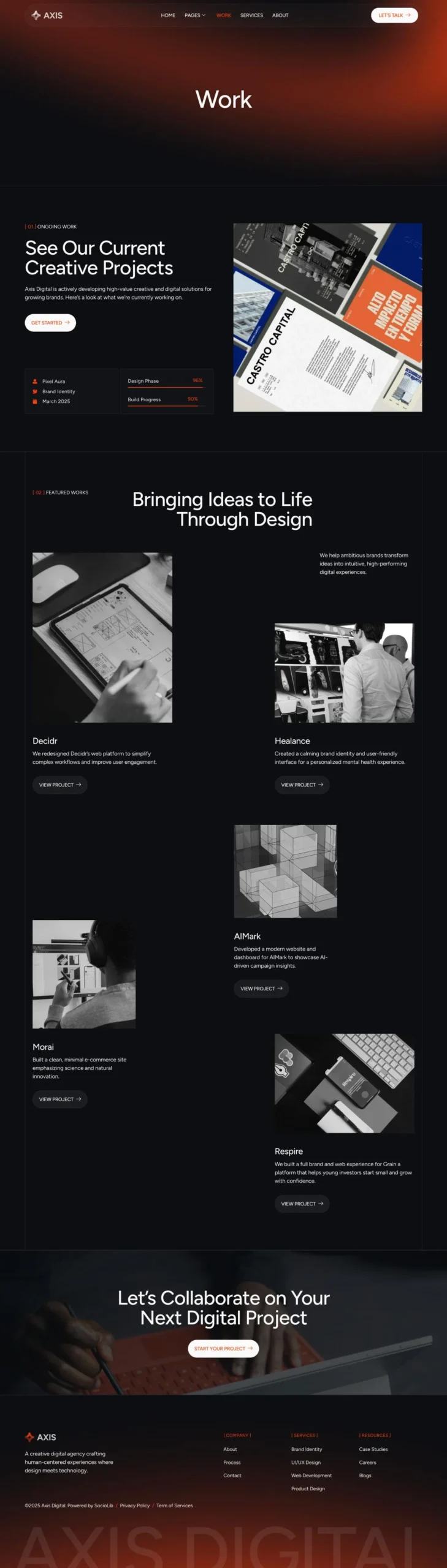 Axis – Creative Digital Agency and Portfolio Elementor Template Kit - Image 5