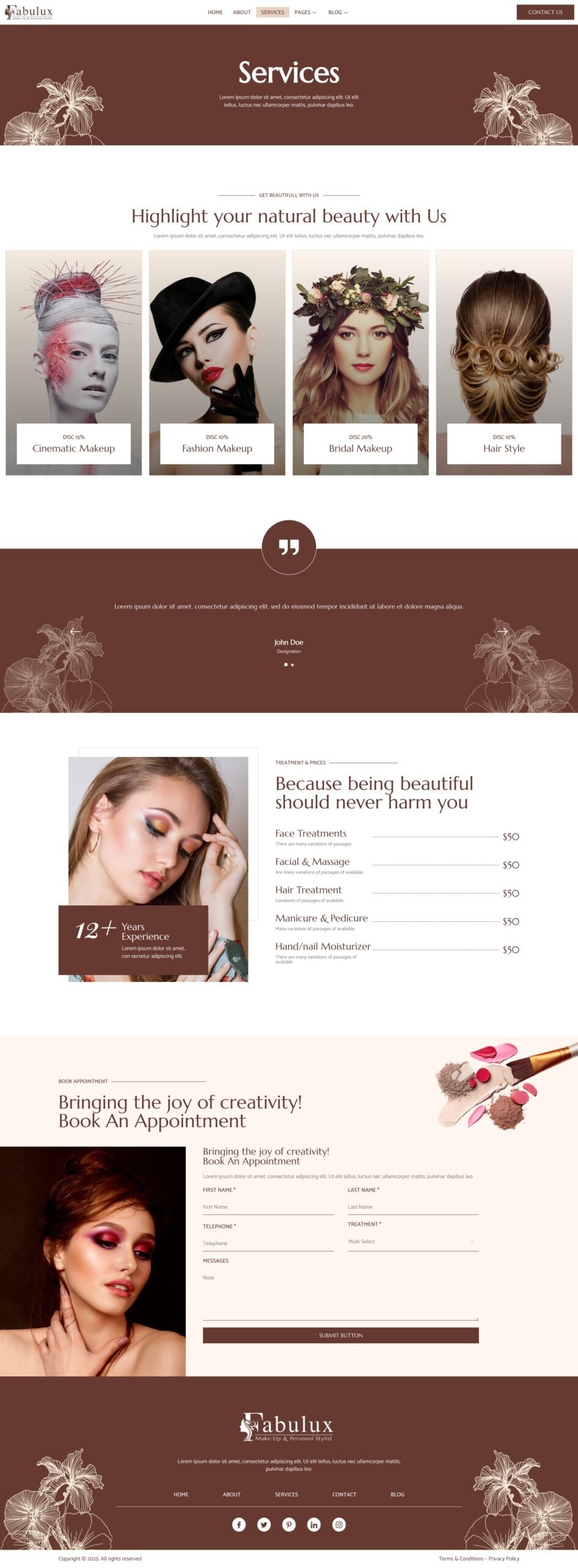Fabulux – Makeup and Beauty Elementor Template Kit - Image 4