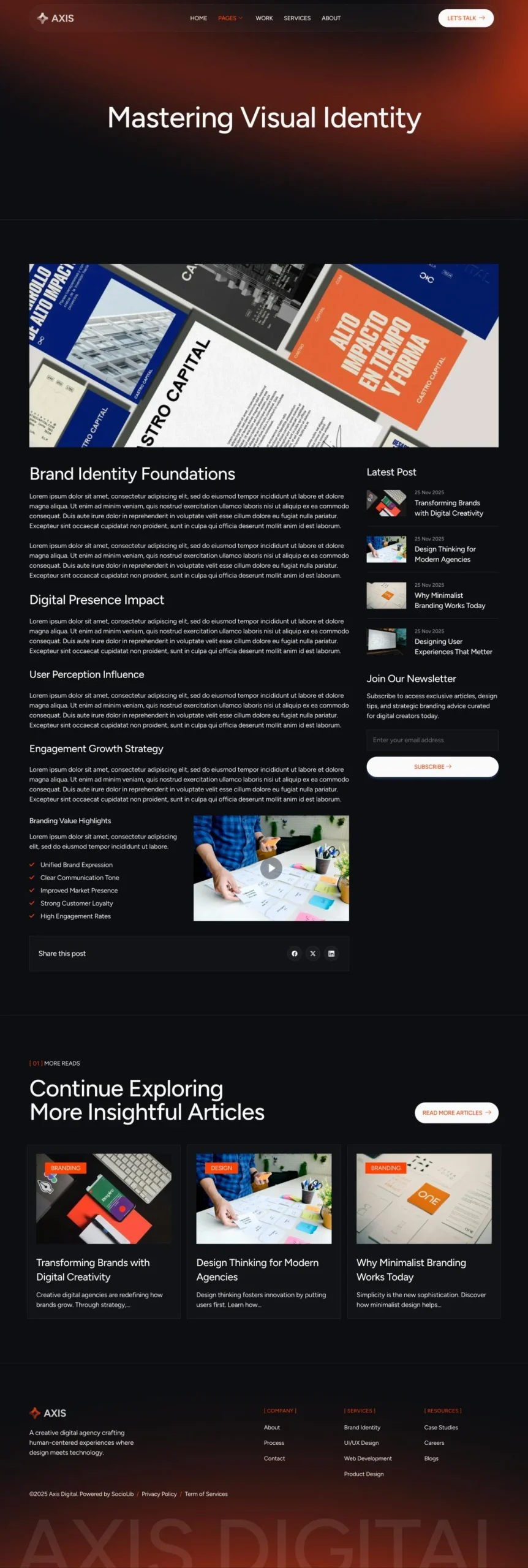 Axis – Creative Digital Agency and Portfolio Elementor Template Kit - Image 4