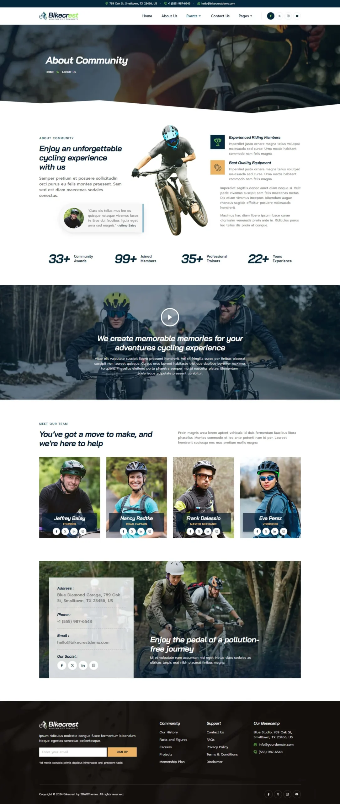 Bikecrest – Cycling and Mountain Bike Elementor Template Kit - Image 2