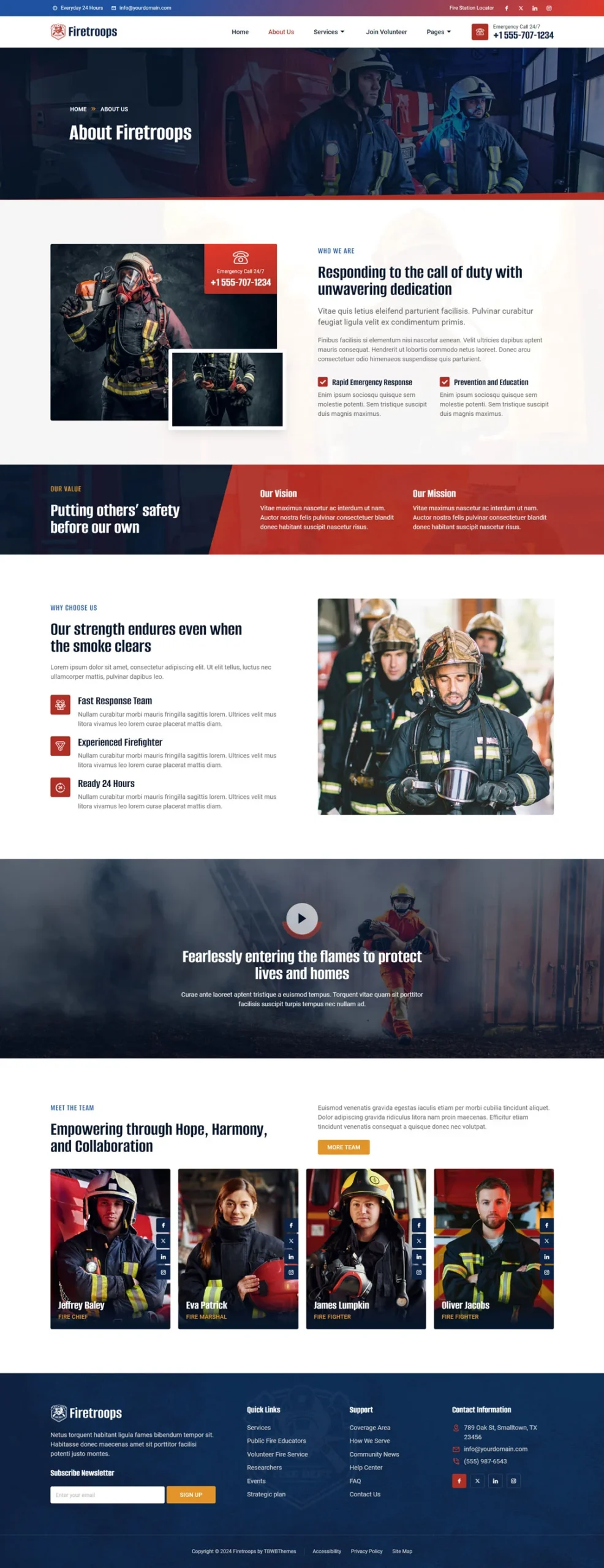 Firetroops – Firefighter and Fire Department Elementor Template Kit - Image 4