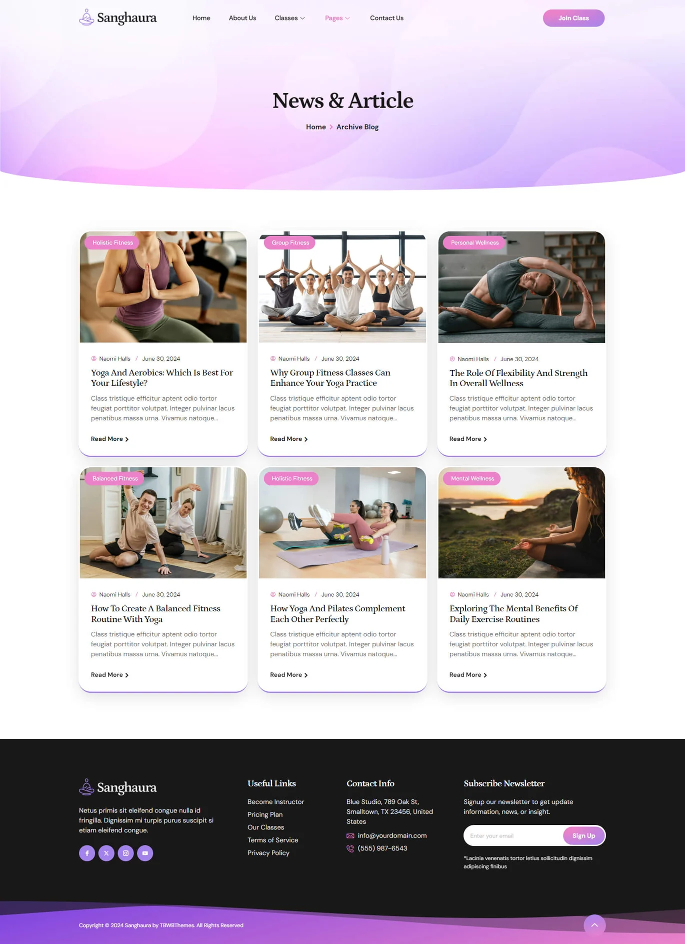 Sanghaura – Yoga and Meditation Elementor Template Kit - Image 3