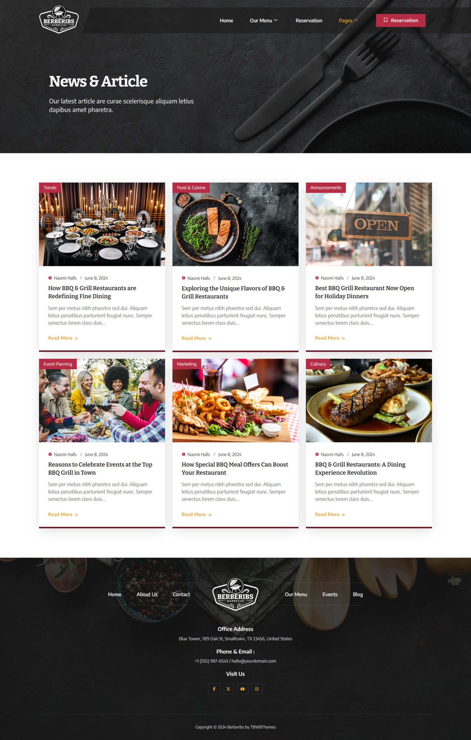 Berberibs – BBQ and Grill Restaurant Elementor Template Kit - Image 3