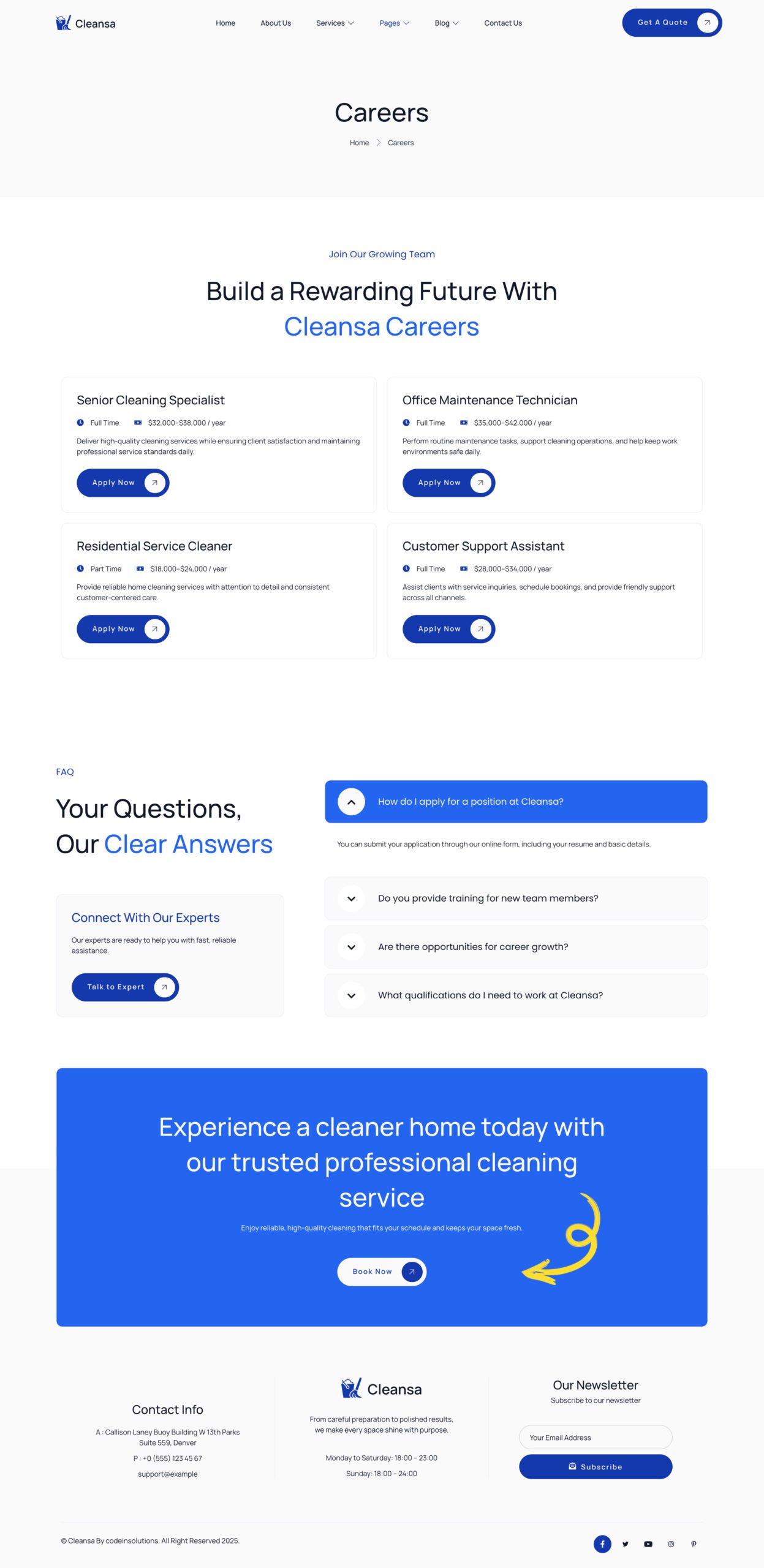 Cleansa – Cleaning Services Elementor Template Kit - Image 4