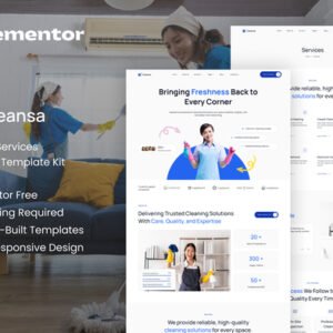 Cleansa – Cleaning Services Elementor Template Kit