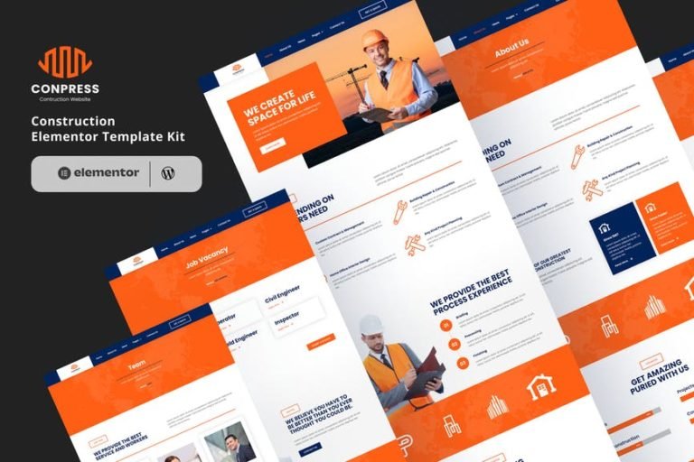 Conpress – Construction Service Elementor Template Kit
