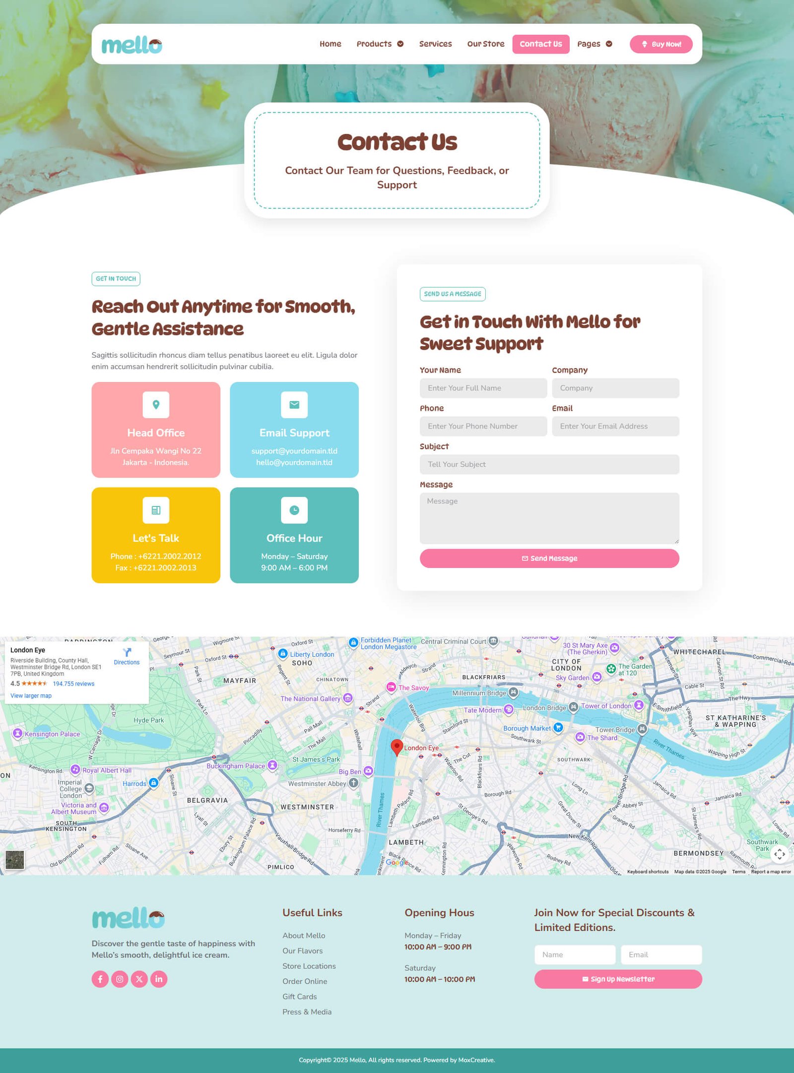 Mello – Ice Cream Shop and Company Elementor Template Kit - Image 4