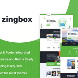 Zingbox – Wind and Solar Energy Elementor Template Kit