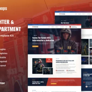Firetroops – Firefighter and Fire Department Elementor Template Kit