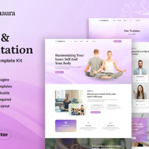 Sanghaura – Yoga and Meditation Elementor Template Kit