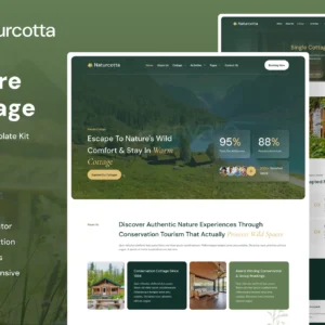 Naturcotta – Nature Cottage Elementor Template Kit