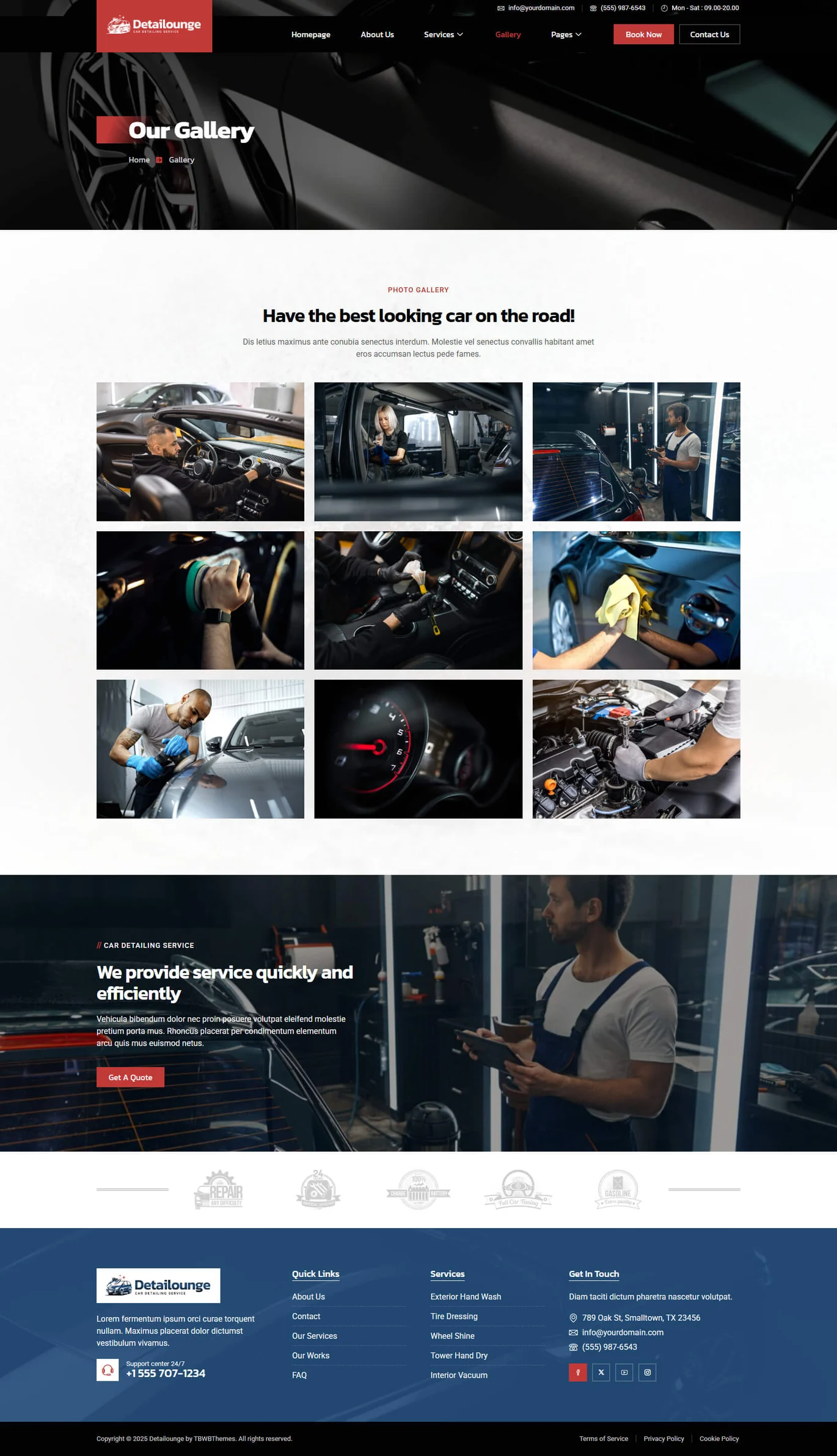 Detailounge – Car Detailing and Repair Service Elementor Template Kit - Image 4