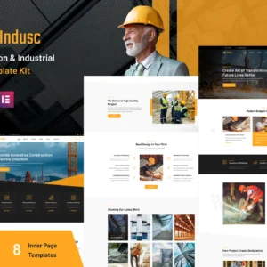 Indusc – Construction and Industrial Elementor Template Kit