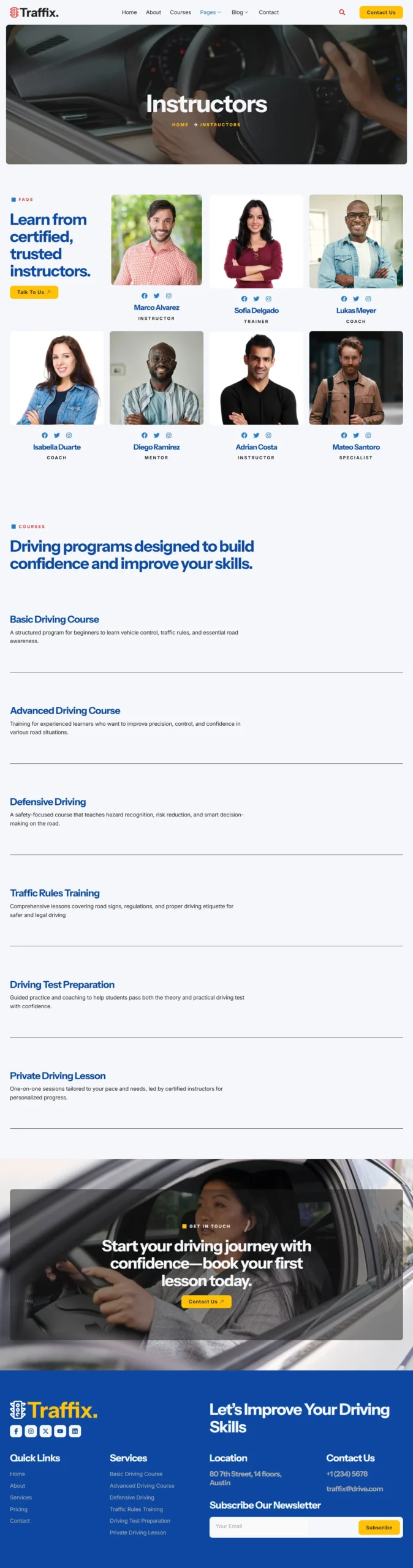 Traffix – Driving Course and Traffic School Elementor Template Kit - Image 5