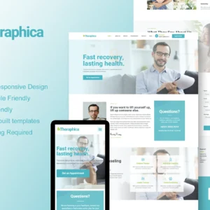 Therapica – Mental Health and Psychologist Elementor Template Kit