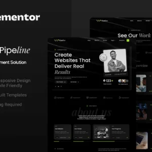 Pipeline – Web Development Solution Elementor Template Kit