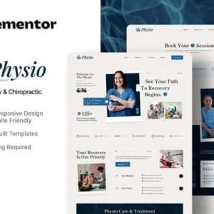 Physio – Physiotherapy and Chiropractic Elementor Template Kit