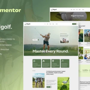 Rilgolf – Golf Club and Course Elementor Template Kit