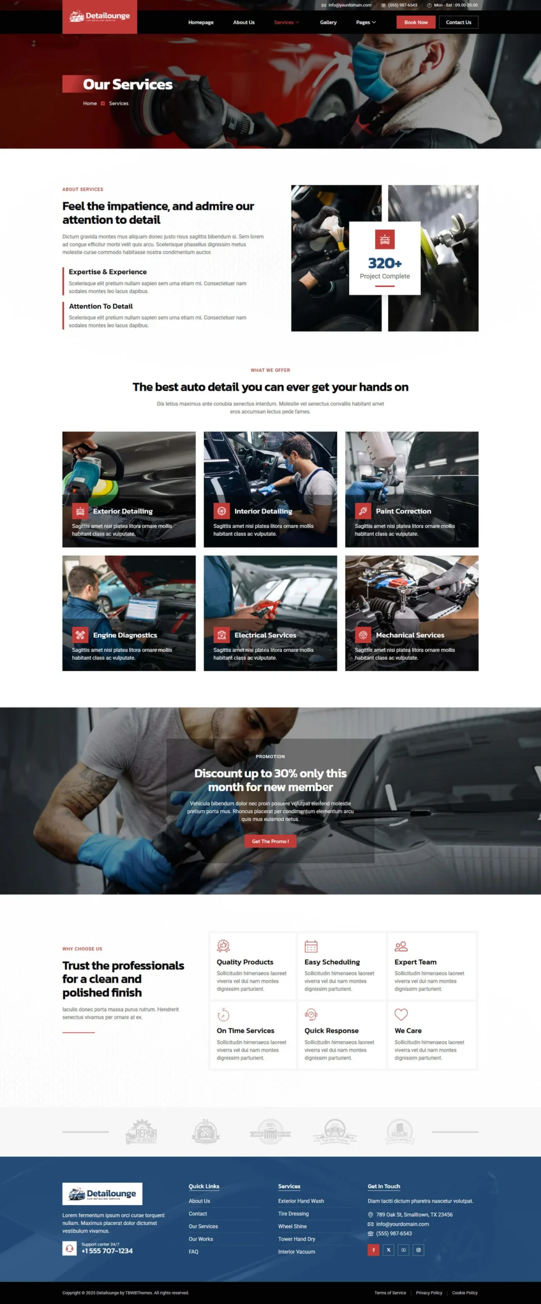 Detailounge – Car Detailing and Repair Service Elementor Template Kit - Image 3