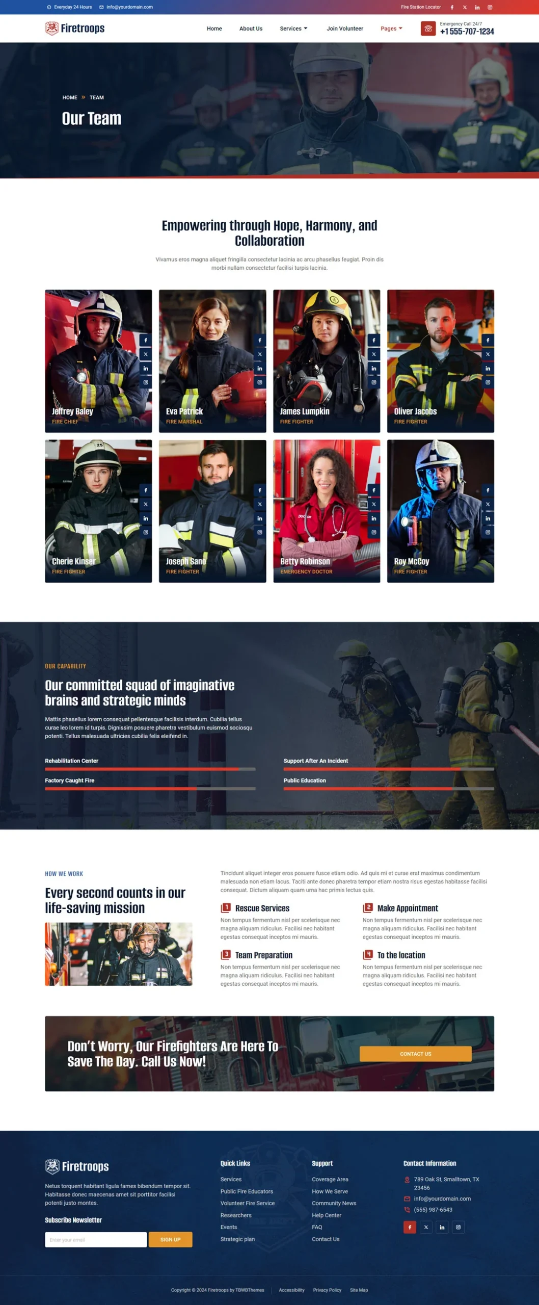 Firetroops – Firefighter and Fire Department Elementor Template Kit - Image 3
