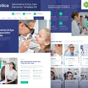 Optica – Optometrist and Eye Care Elementor Template Kit