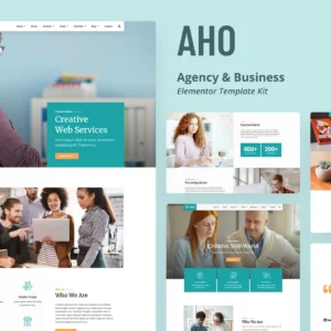 Aho – Agency and Business Elementor Template Kit